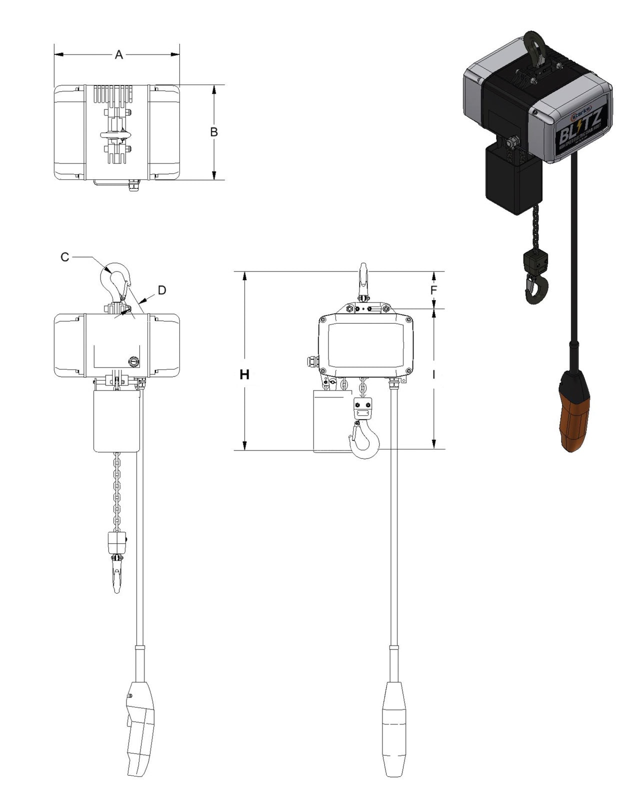 Starke Blitz Series Dimensions